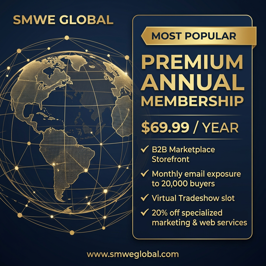 SMWE Global annual membership, $69.99 per year, with approved supplier benefits.