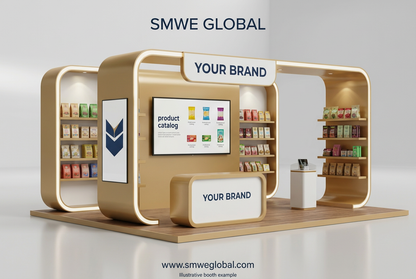 SMWE Global Product Showcase virtual exhibition booth concept